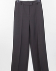 Pantalon gris anthracite jambes larges