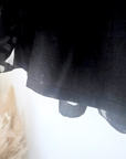 Jupe noire Carmel tissu en relief