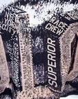 Veste cintrée à imprimé et strass