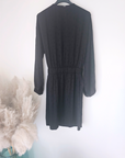 Robe noire skull en relief