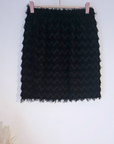 Jupe noire plumetis