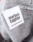 Pull gris merinos bouche perles