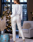 Pantalon jeeging irisé