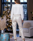 Pantalon jeeging irisé