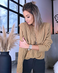 Pull beige foncé à empiècements effet superposition - 𝐌𝐚𝐫𝐢𝐧𝐚𝟒𝟒𝐟𝐚𝐦𝐢𝐥𝐲