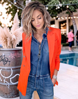 Blazer orange - 𝐌𝐚𝐫𝐢𝐧𝐚𝟒𝟒𝐟𝐚𝐦𝐢𝐥𝐲