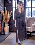 Robe longue marron à imprimé léopard - 𝐌𝐚𝐫𝐢𝐧𝐚𝟒𝟒𝐟𝐚𝐦𝐢𝐥𝐲