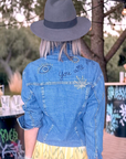 Veste brodée en jean bleu - 𝐌𝐚𝐫𝐢𝐧𝐚𝟒𝟒𝐟𝐚𝐦𝐢𝐥𝐲