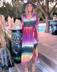 Robe soleil longue tricolore - 𝐌𝐚𝐫𝐢𝐧𝐚𝟒𝟒𝐟𝐚𝐦𝐢𝐥𝐲