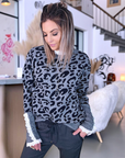 Pull chaud à imprimé léopard gris et noir - 𝐌𝐚𝐫𝐢𝐧𝐚𝟒𝟒𝐟𝐚𝐦𝐢𝐥𝐲