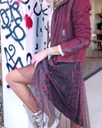 Jupe aubergine imprimé léopard - 𝐌𝐚𝐫𝐢𝐧𝐚𝟒𝟒𝐟𝐚𝐦𝐢𝐥𝐲
