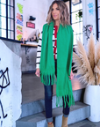 Écharpe douce et longue verte - 𝐌𝐚𝐫𝐢𝐧𝐚𝟒𝟒𝐟𝐚𝐦𝐢𝐥𝐲