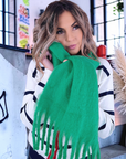 Écharpe douce et longue verte - 𝐌𝐚𝐫𝐢𝐧𝐚𝟒𝟒𝐟𝐚𝐦𝐢𝐥𝐲