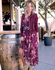 Robe 7/8è aubergine - 𝐌𝐚𝐫𝐢𝐧𝐚𝟒𝟒𝐟𝐚𝐦𝐢𝐥𝐲