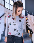 Pull gris ร รฉcussons - ๐๐๐ซ๐ข๐ง๐๐๐๐๐๐ฆ๐ข๐ฅ๐ฒ