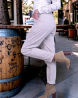 Pantalon beige en coton - 𝐌𝐚𝐫𝐢𝐧𝐚𝟒𝟒𝐟𝐚𝐦𝐢𝐥𝐲