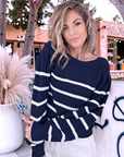 Pull double sens marinière - 𝐌𝐚𝐫𝐢𝐧𝐚𝟒𝟒𝐟𝐚𝐦𝐢𝐥𝐲
