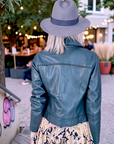 Perfecto vert 100% cuir - 𝐌𝐚𝐫𝐢𝐧𝐚𝟒𝟒𝐟𝐚𝐦𝐢𝐥𝐲