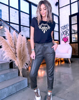 Pantalon kaki 100% cuir - 𝐌𝐚𝐫𝐢𝐧𝐚𝟒𝟒𝐟𝐚𝐦𝐢𝐥𝐲