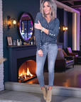Jean slim fit gris delavé - 𝐌𝐚𝐫𝐢𝐧𝐚𝟒𝟒𝐟𝐚𝐦𝐢𝐥𝐲