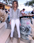 Cardigan marinière à imprimé bandana - 𝐌𝐚𝐫𝐢𝐧𝐚𝟒𝟒𝐟𝐚𝐦𝐢𝐥𝐲