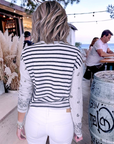 Cardigan marinière à imprimé bandana - 𝐌𝐚𝐫𝐢𝐧𝐚𝟒𝟒𝐟𝐚𝐦𝐢𝐥𝐲