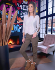 Pull beige à maille ajourée avec bandes latérales léo - 𝐌𝐚𝐫𝐢𝐧𝐚𝟒𝟒𝐟𝐚𝐦𝐢𝐥𝐲