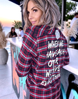 Chemise tunique à inscriptions au dos - 𝐌𝐚𝐫𝐢𝐧𝐚𝟒𝟒𝐟𝐚𝐦𝐢𝐥𝐲