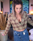 Blazer vintage à carreaux - 𝐌𝐚𝐫𝐢𝐧𝐚𝟒𝟒𝐟𝐚𝐦𝐢𝐥𝐲