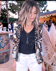 Veste cintrée imprimé skull - 𝐌𝐚𝐫𝐢𝐧𝐚𝟒𝟒𝐟𝐚𝐦𝐢𝐥𝐲