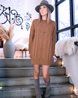 Robe pull de couleur tabac - 𝐌𝐚𝐫𝐢𝐧𝐚𝟒𝟒𝐟𝐚𝐦𝐢𝐥𝐲