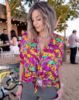 Chemise fluo à imprimé léopard - 𝐌𝐚𝐫𝐢𝐧𝐚𝟒𝟒𝐟𝐚𝐦𝐢𝐥𝐲