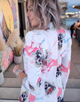 Veste blanche cintrée à imprimé skull - 𝐌𝐚𝐫𝐢𝐧𝐚𝟒𝟒𝐟𝐚𝐦𝐢𝐥𝐲