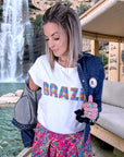 T-shirt blanc Brazil - 𝐌𝐚𝐫𝐢𝐧𝐚𝟒𝟒𝐟𝐚𝐦𝐢𝐥𝐲