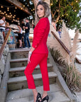 Ensemble veste & pantalon red - 𝐌𝐚𝐫𝐢𝐧𝐚𝟒𝟒𝐟𝐚𝐦𝐢𝐥𝐲