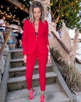 Ensemble veste & pantalon red - 𝐌𝐚𝐫𝐢𝐧𝐚𝟒𝟒𝐟𝐚𝐦𝐢𝐥𝐲