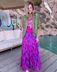 Jupe longue rose fuchsia et bleu roi - 𝐌𝐚𝐫𝐢𝐧𝐚𝟒𝟒𝐟𝐚𝐦𝐢𝐥𝐲