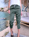 Pantalon cargo satiné kaki - 𝐌𝐚𝐫𝐢𝐧𝐚𝟒𝟒𝐟𝐚𝐦𝐢𝐥𝐲