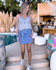 Débardeur à rayures bleues - 𝐌𝐚𝐫𝐢𝐧𝐚𝟒𝟒𝐟𝐚𝐦𝐢𝐥𝐲