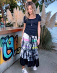 Jupe longue tie and dye à tags - 𝐌𝐚𝐫𝐢𝐧𝐚𝟒𝟒𝐟𝐚𝐦𝐢𝐥𝐲