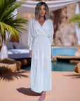 Robe irisée écrue