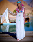 Robe boho écrue