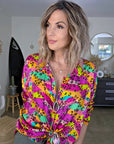 Chemise fluo à imprimé léopard - 𝐌𝐚𝐫𝐢𝐧𝐚𝟒𝟒𝐟𝐚𝐦𝐢𝐥𝐲
