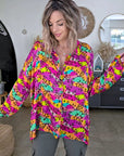Chemise fluo à imprimé léopard - 𝐌𝐚𝐫𝐢𝐧𝐚𝟒𝟒𝐟𝐚𝐦𝐢𝐥𝐲