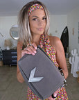 Sac 111 Lena tissu et cuir 2&1 kaki et camouflage