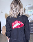 Veste noire en jean - 𝐌𝐚𝐫𝐢𝐧𝐚𝟒𝟒𝐟𝐚𝐦𝐢𝐥𝐲