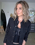 Veste noire en jean - 𝐌𝐚𝐫𝐢𝐧𝐚𝟒𝟒𝐟𝐚𝐦𝐢𝐥𝐲