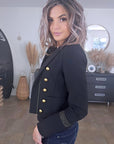Veste officier noire - 𝐌𝐚𝐫𝐢𝐧𝐚𝟒𝟒𝐟𝐚𝐦𝐢𝐥𝐲