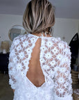 Combi-short en plumetis blanc