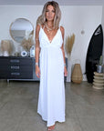 Robe longue blanche